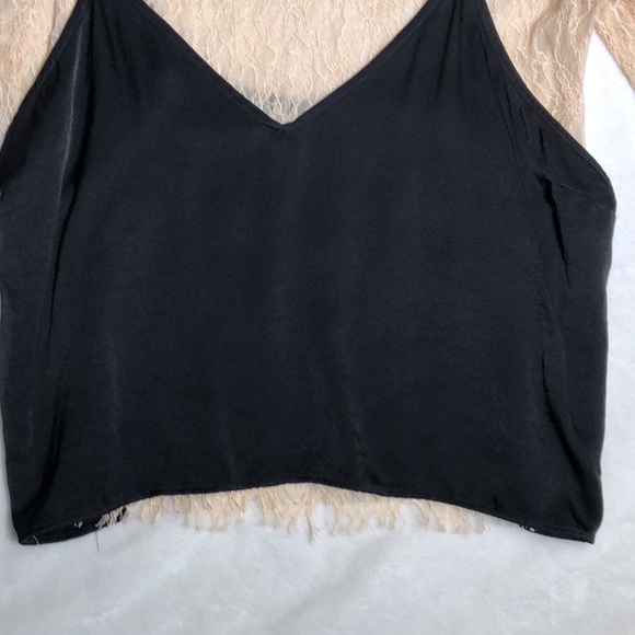 Zara satin and lace tee - Picture 3 of 9